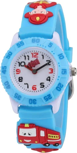 Jewtme Lindos relojes para niños pequeños de 3 a 8 años analógicos para profesores de tiempo 3D, correa de silicona de dibujos animados para niñas y