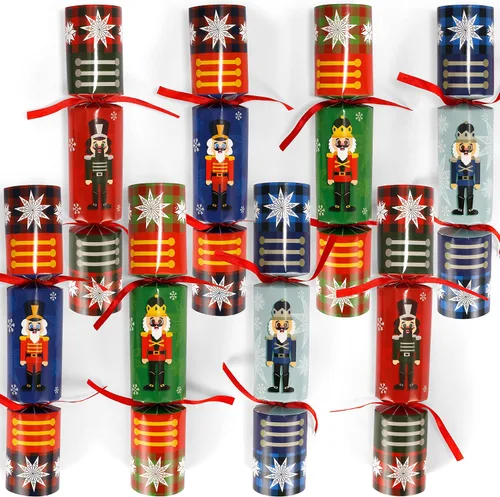Miniatura 7 de JOYIN Paquete de 8 recuerdos de fiesta de Navidad con diseño de cascanueces sin broches para fiestas con suministros de fiesta para niños y adultos
