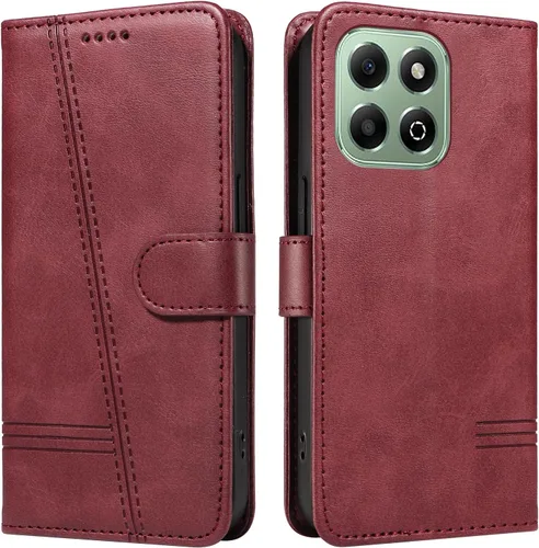 Miniatura 55 de Funda con tapa para Huawei Nova Lite 3, protección de 360 grados, a prueba de golpes, de piel sintética, con función atril y 3 ranuras