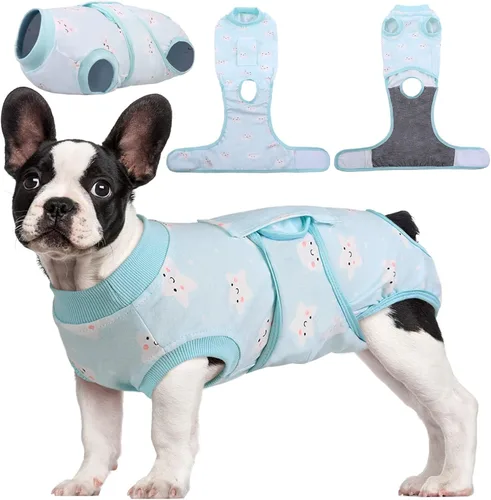 Miniatura 20 de Kuoser Traje de recuperación de cirugía para perros, traje de recuperación para perros machos hembras, mameluco para perro después de la cirugía