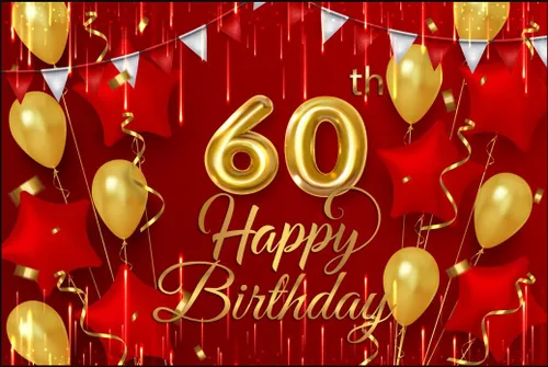 NC Cartel de fondo de cumpleaños número 16, decoración roja y dorada para niños y niñas, fondo de cumpleaños de 16 años, suministros de decoración