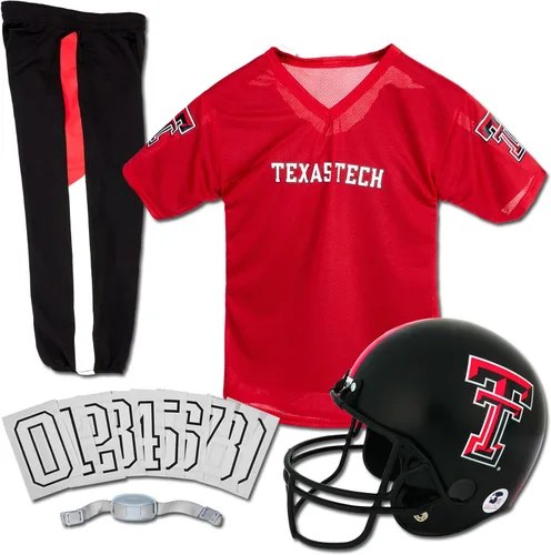 Miniatura 40 de Franklin Sports NCAA - Conjunto de uniforme de fútbol americano para niños, camiseta de fútbol universitario, casco + pantalones para niños y niñas