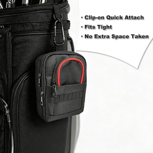 Miniatura 5 de Bolsa organizadora de accesorios de golf, bolsa portátil de objetos de valor de golf, bolsa de almacenamiento con múltiples bolsillos