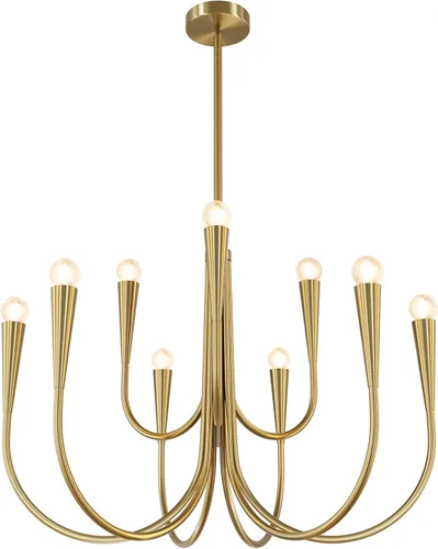 Miniatura 12 de Lámpara colgante moderna de 6 luces para comedor, cocina, sala de estar, lámpara industrial rústica negra MPL26-6 BK