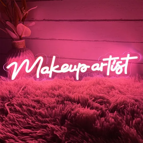 Miniatura 5 de Letrero de neón para artista de maquillaje para spa, sala de belleza, cejas de uñas, decoración LED de arte de pared para tiendas de negocios