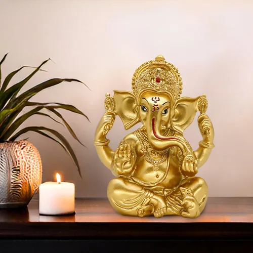 Miniatura 2 de BangBangDa Estatua hindú de Ganesha Diwali Decoración – India Dios Señor Ganesh Ganpati Ídolo indio Hogar Oficina Templo Mandir Puja Decoración