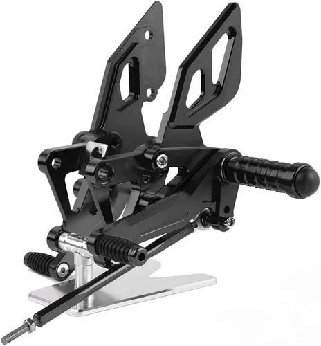 Miniatura 3 de Juego de estriberas para motocicleta, reposapiés totalmente ajustables, juego de reposapiés para Ya-maha R25 R3 MT03 MT25 2014-2020 2015 2016 2017