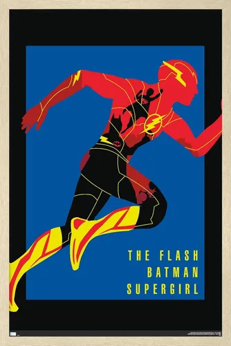 Miniatura 7 de Trends International DC Comics Movie The Flash - Póster de pared de héroes Versión enmarcada de caoba