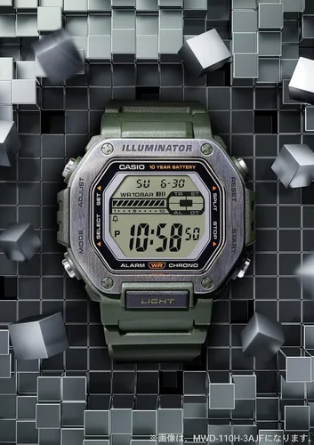 Miniatura 3 de Casio Collection Standard Digital Resin Series Wristwatch (51020 ATM Waterproof)