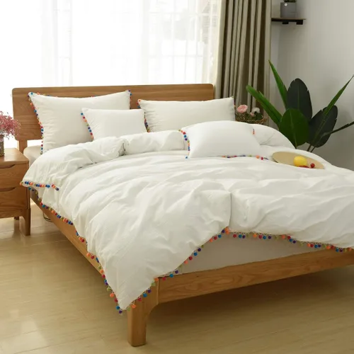 Miniatura 2 de Softta Grils - Juego de cama con pompones y volantes