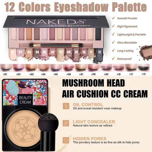 Miniatura 2 de Kit de Maquillaje Todo en Uno para Mujeres Kit Completo, Set de Regalo de Maquillaje de Viaje para Mujeres, Adolescentes y Niñas, Incluye Sombra