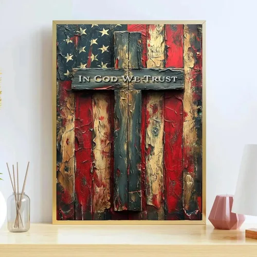 Miniatura 3 de koemhxb Kit de pintura por números de bandera estadounidense para adultos, pintura patriótica por números, kits de pintura cruzada para adultos por