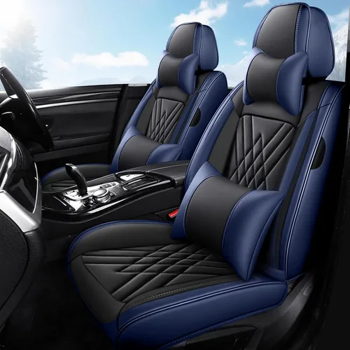 Miniatura 17 de Fundas de Asientos Compatibles con Toyota Corolla 2015-2026 Funda de Asiento de Automóvil de Cuero, Elegante Impermeable Transpirable Fácil