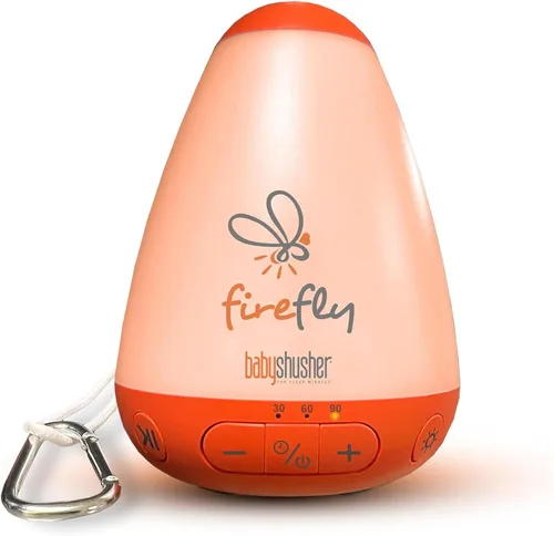 Baby Shusher Firefly Calmante para Bebés que Lloran con Luz Nocturna - Máquina de Sonido de Ruido Blanco, Calmante para Bebés para Dormir, Artículos