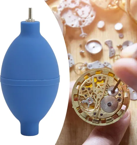 Miniatura 5 de ZJchao Mini bomba de bola para apretar, reloj de plumero de aire, bola sopladora de polvo, bola de goma, flexible y fuerte de aire portátil, bola
