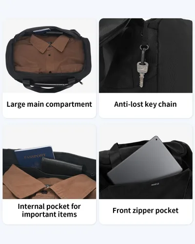 Miniatura 5 de ECOHUB Bolsa de viaje para artículos personales de Spirit Airlines de 18 x 14 x 8 pulgadas, artículos esenciales de viaje, bolsa de viaje, bolsa