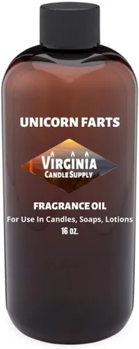 Aceite aromático Unicorn FARTS (botella de 16 onzas) para hacer velas, hacer jabón, hacer tartas, aerosoles de habitación, lociones, ambientadores