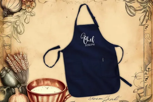 Miniatura 4 de Delantal bordado personalizado con nombre o logotipo personalizado - Delantales personalizados para hombres y mujeres, chef, cocina, parrilla