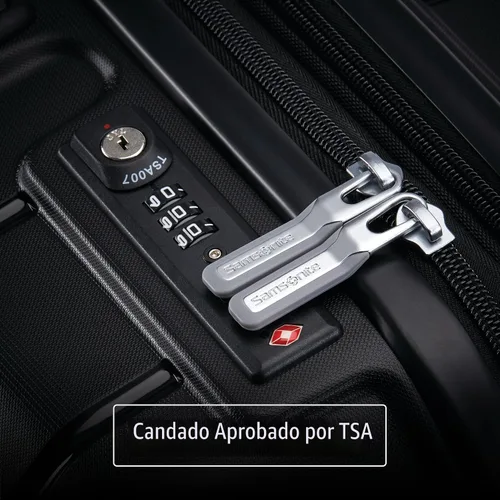 Miniatura 6 de Samsonite Freeform de carcasa rígida expandible con ruedas giratorias dobles, Negro