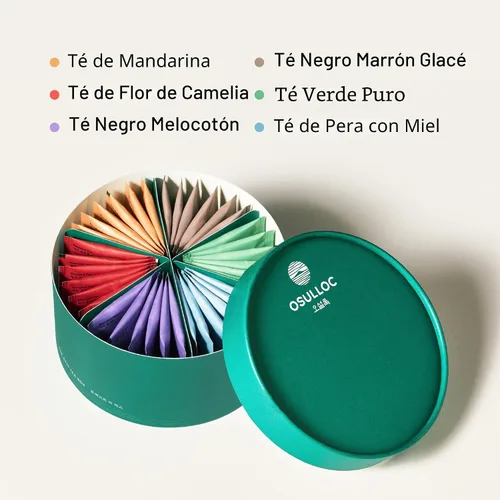 Miniatura 6 de OSULLOC Caja de Té For:rest (36 unidades, 6 tipos x 6 cada uno) Idea de regalo exquisita y única para amantes del té, Caja de regalo de muestra