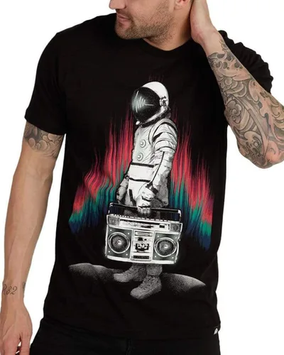 INTO THE AM Camisetas gráficas para hombre, tallas S a 4XL, camisetas coloridas de manga corta, diseños de Trippy Space