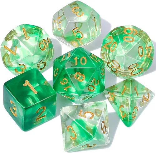 Miniatura 11 de CiaraQ DND - Juego de dados poliédricos con una bolsa de dados negra para juegos de mesa de rol D&D RPG MTG Rojo mezclado azul+purpurina