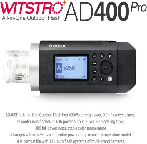 Miniatura 2 de Godox AD400Pro Witstro - Flash para exteriores todo en uno