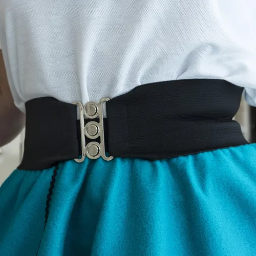 Miniatura 3 de Hip Hop 50's Shop Cinturón elástico de 3 pulgadas de ancho estilo años 50 para mujer, tallas junior y grandes, hecho a mano en los Estados Unidos
