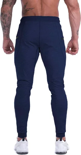 Miniatura 7 de MAIKANONG Pantalones deportivos ajustados para hombre, pantalones de entrenamiento para gimnasio, correr, atletismo, casual