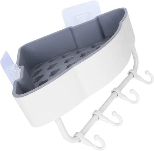 Cabilock Organizador de baño, cesta sobre estante de inodoro, estante de montaje en pared, estante de almacenamiento de plástico, soporte de