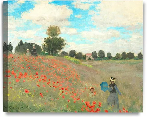 Miniatura 75 de Pinturas clásicas mundiales de Claude Monet Impresión giclée sobre lienzo alargado, pieza de galería para colgar y decorar el hogar, The CliffWalk