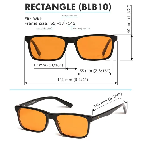 Miniatura 9 de +1.0 +1.5 +2.0 +2.5 Orange Blue Light Blocking Reading Glasses for Better Sleep - Migraine Glasses for Women & Men