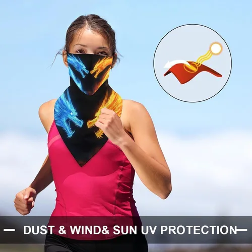 Miniatura 5 de Bufanda reutilizable con protección solar UV para las orejas, bandana reutilizable para la cara Color985