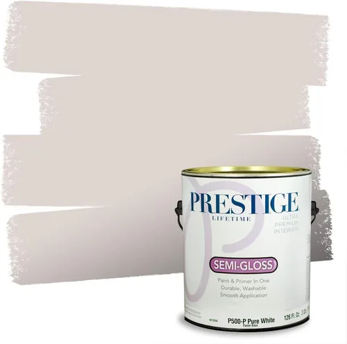 Miniatura 175 de PRESTIGE Paints - Pintura interior e imprimación en uno, 1 galón, cáscara de huevo, pimienta envejecida