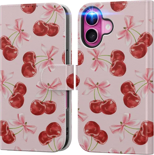 Miniatura 70 de DEENAKIN Funda tipo cartera para iPhone 15 con tarjetero + clip para efectivo, bloqueo RFID, protección contra caídas de grado militar y obras