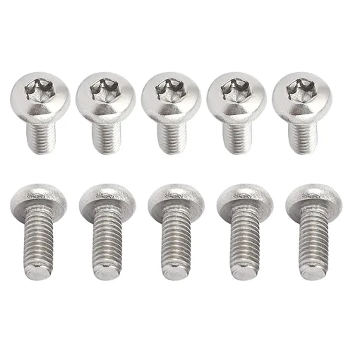 Miniatura 39 de DTGN Tornillos Torx de cabeza plana M1.0.236x0.118 in (DXL), paquete de 20, buenos para maquinaria, sujetadores de seguridad Torx de acero