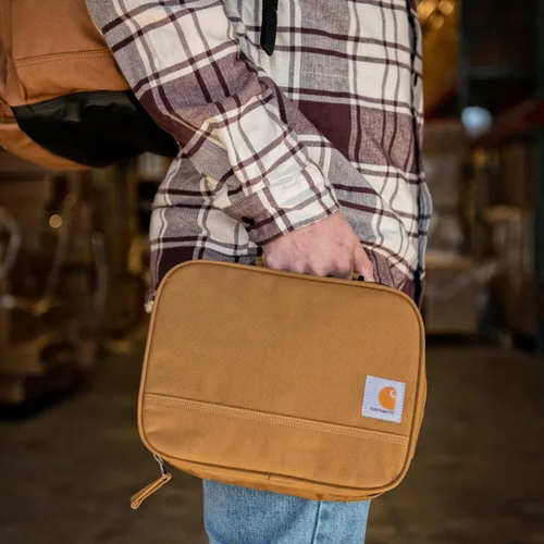 Miniatura 6 de Carhartt Enfriador de almuerzo aislado para hombres y mujeres, totalmente aislado para el uso diario, 4 latas (negro)