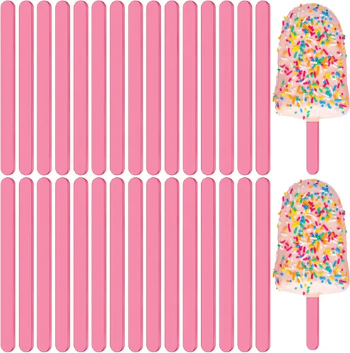 30 palitos de acrílico reutilizables para tartas, molde para tartas, espejo, palitos de helado, molde para tartas para el hogar, pasteles, dulces,