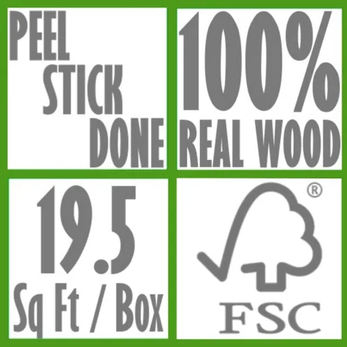 Miniatura 9 de Easy Peel & Stick Tablón de pared o panel de madera envejecida hazlo tú mismo, 12 piezas – 19.50 pies cuadrados – grande 5.0 x 46.5 pulgadas.