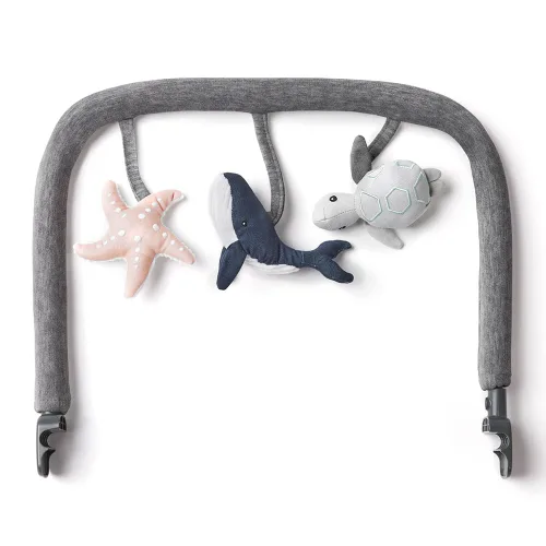 Miniatura 12 de Ergobaby Evolve 3 en 1 Bouncer, Asiento de bebé ajustable de múltiples posiciones, se adapta desde recién nacido hasta niño pequeño, Gris claro