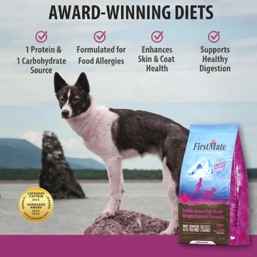 Miniatura 8 de FirstMate Pet Foods Alimento seco para perros – Ingrediente limitado Fórmula para el control de peso de la harina de pescado del océano Pacífico