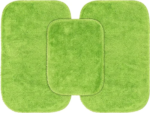Miniatura 82 de Garland Rug 2 alfombras de baño tradicionales de nailon lavables color morado (17 x 24 pulgadas, 21 x 34 pulgadas), suaves, absorbentes y elegantes