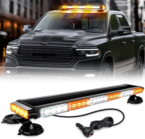 Miniatura 12 de Nilight Luces estroboscópicas de techo de 29.5 pulgadas, 56 LED, luz de peligro, advertencia de seguridad de emergencia, barra intermitente, montaje