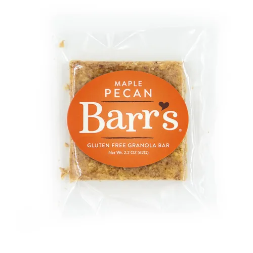 Miniatura 18 de Mrs. Barr's Natural Foods Barras de granola Nuez de arce Avena orgánica certificada sin gluten Textura suave Lote pequeño Calidad gourmet
