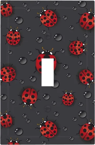Miniatura 89 de Placa de receptáculo para interruptor basculante de una sola banda, 1 banda Decora GFCI Starry Night Painting Placa decorativa de pared
