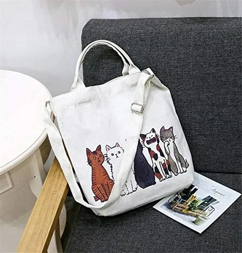 Miniatura 6 de Bolso de mano para mujer, diseño de gatos de la suerte