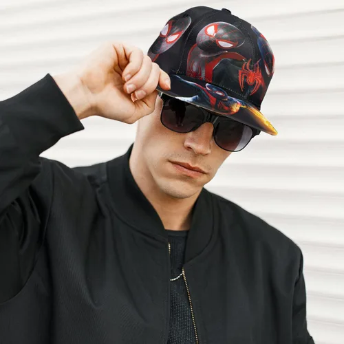 Miniatura 5 de Marvel Comics - Gorra de béisbol para hombre, diseño de Spiderman, bordadoimpreso