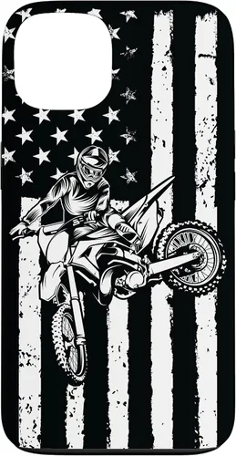 Miniatura 7 de Funda de motocross con bandera de Estados Unidos para iPhone 17