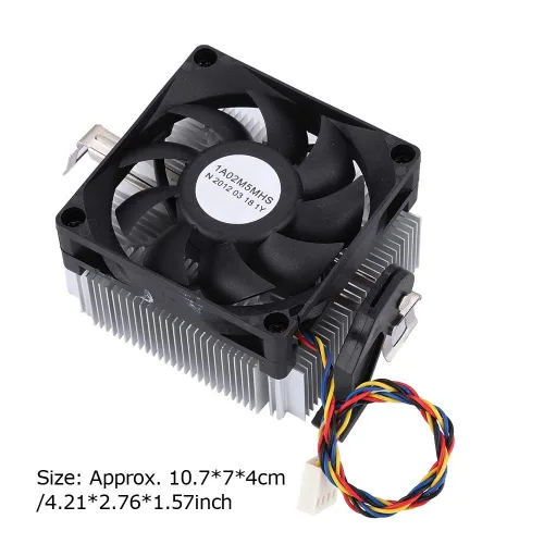 Miniatura 5 de Enfriador de CPU de 12 V, rodamiento hidráulico de 2200 rpm, ventilador silencioso de alta velocidad 7015, ventilador de refrigeración de CPU