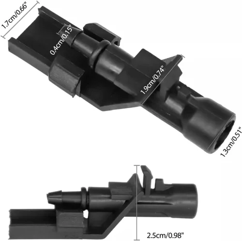 Miniatura 3 de Click&Fit Boquillas de limpiaparabrisas compatibles con Honda CR-V 12-16, Accord 08-17, Crosstour 10-15, HR-V 16-22 – Los chorros de pulverización